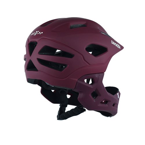 Capacete Infantil DaMatta Ciclismo Bicicleta Fullface Vinho - M