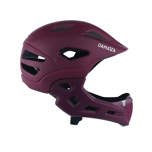Capacete Infantil DaMatta Ciclismo Bicicleta Fullface Vinho - M