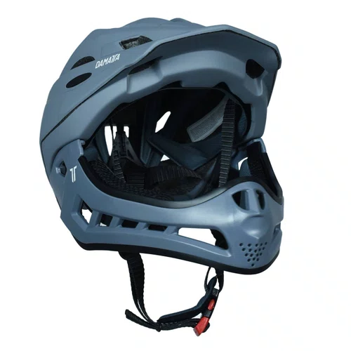Capacete Infantil DaMatta Racer Fechado - Cinza