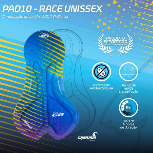 Forro Ciclismo Bicicleta Importado Pad 10