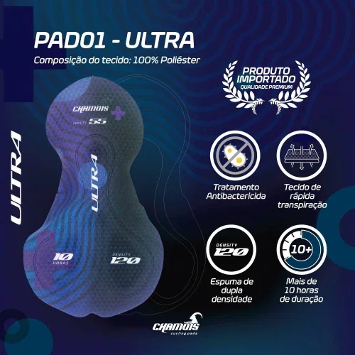 Forro Ciclismo Bicicleta Longa Distância Importado Pad 01 - Ultra