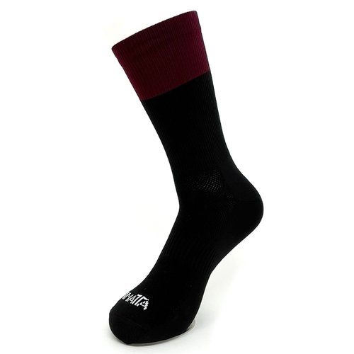 Kit 2 Pares Meia DaMatta Race Poliamida - Preto e Vinho