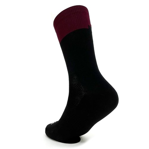 Kit 2 Pares Meia DaMatta Race Poliamida - Preto e Vinho