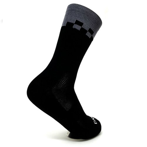 Kit 3 Pares Meia DaMatta Race Poliamida - Cinza e Branco