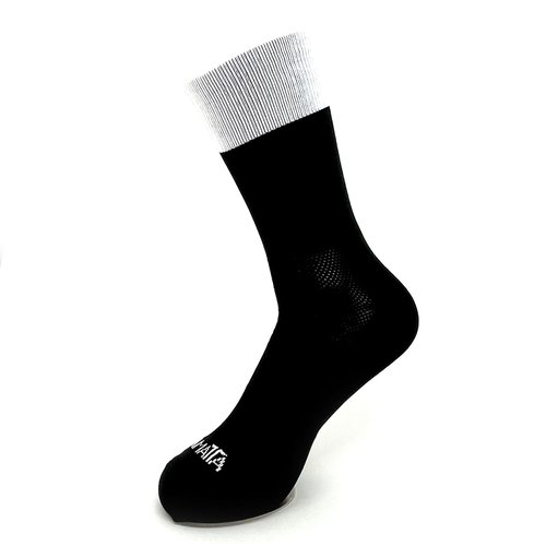 Kit 3 Pares Meia DaMatta Race Poliamida - Cinza e Branco
