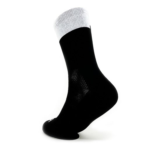 Kit 3 Pares Meia DaMatta Race Poliamida - Cinza e Branco