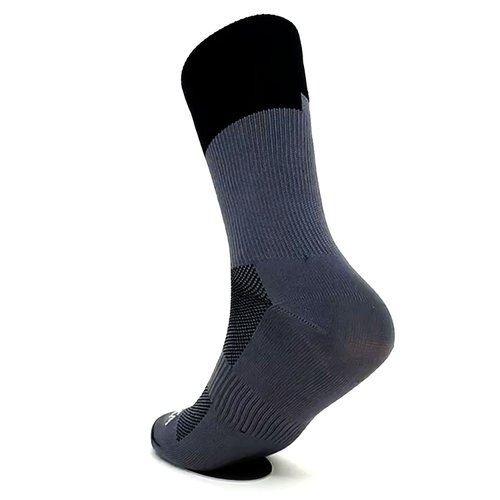 Kit 3 Pares Meia DaMatta Race Poliamida - Cinza e Preto
