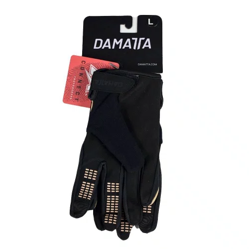 LUVA DE CICLISMO INFANTIL LONGA DAMATTA GRIP - BEGE