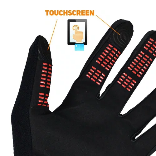 LUVA DE CICLISMO LONGA DAMATTA GRIP - VERMELHA