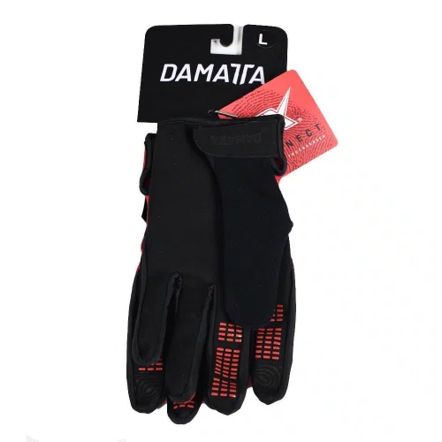 LUVA DE CICLISMO LONGA DAMATTA GRIP - VERMELHA