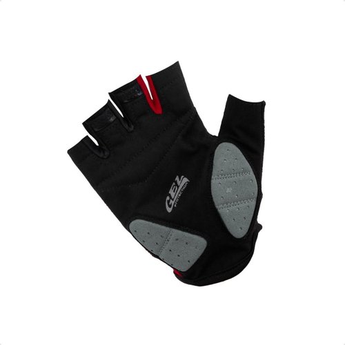 Luvas Flames DaMatta Gel Ciclismo Dedo Curto Vermelho/Preto