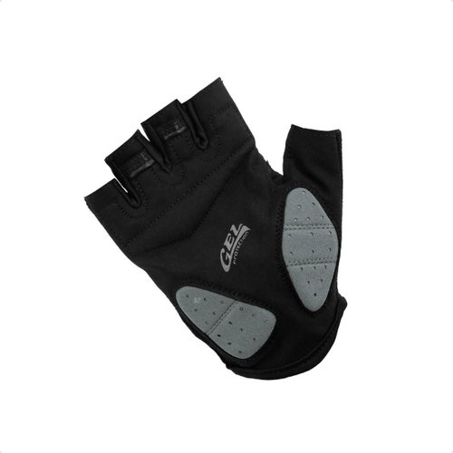 Luvas Flames DaMatta Gel Ciclismo Dedo Curto Preto