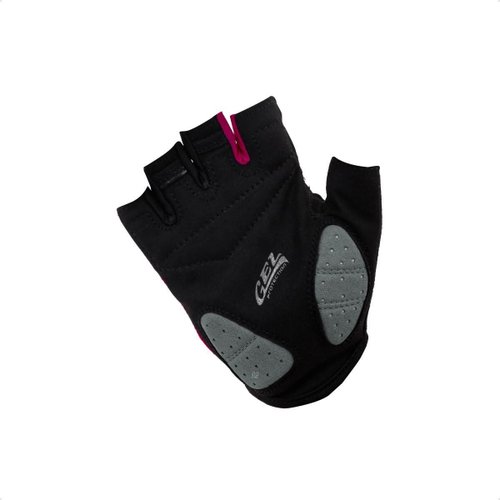 Luvas Flames DaMatta Gel Ciclismo Dedo Curto Rosa/Preto