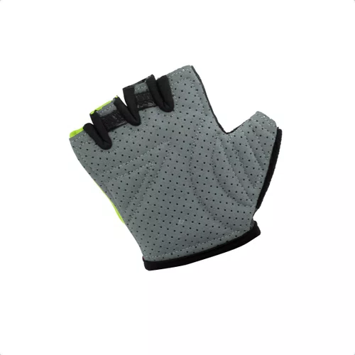 Luvas Infantil DaMatta Ciclismo Dedo Curto Amarelo/Preto
