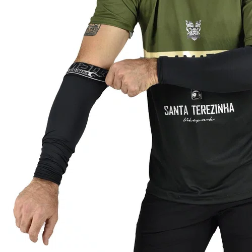Manguito de Ciclismo e Corrida DaMatta Liso Preto