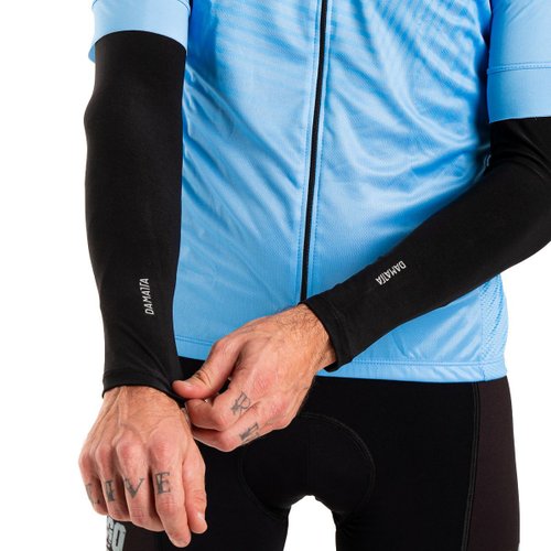 Manguito de Ciclismo e Corrida DaMatta Refletivo Preto