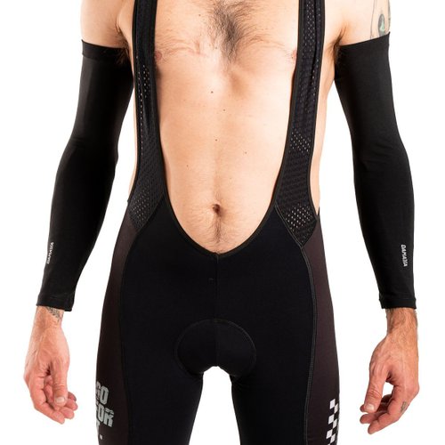 Manguito de Ciclismo e Corrida DaMatta Refletivo Preto
