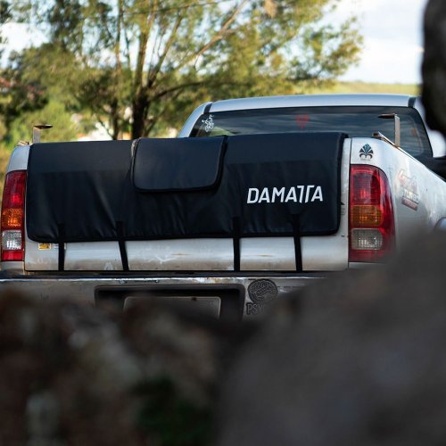 Transbike DaMatta Suporte 5 Bicicletas Caminhonete Protetor De Caçamba Truckpad Grande