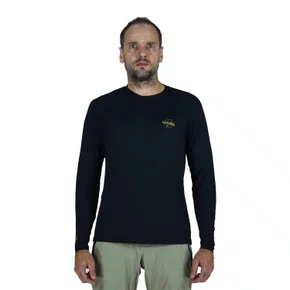 Camisa Bike Electric Poliamida Longa - Preta