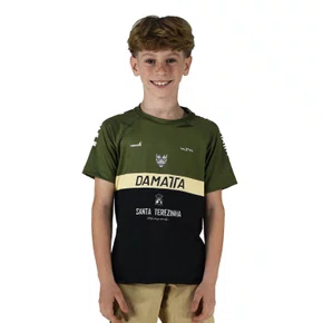 Camisa Bike Infantil Brasão Manga Curta - Verde