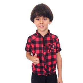 Camisa Bike Infantil MTB Xadrez