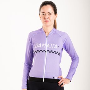 Camisa Ciclismo Bicicleta DaMatta Manga Longa Solid Roxo Camisa Ciclismo Bicicleta DaMatta Manga Longa Solid Roxo