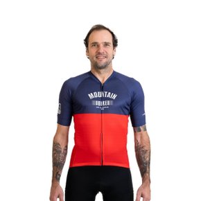 Camisa Ciclismo Bicicleta DaMatta Mountain Bike Azul/Vermelho
