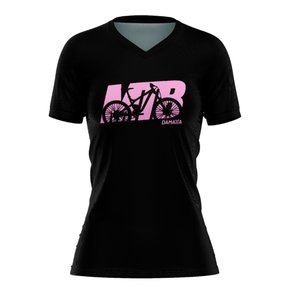 Camisa Ciclismo Bicicleta DaMatta Mtb Mountain Bike Life Preto/Rosa