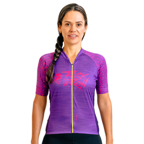 Camisa Ciclismo Bicicleta DaMatta Rock N Roll Roxo