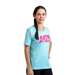Camisa Ciclismo Bicicleta DaMatta Feminina Mtb Mountain Bike Turquesa