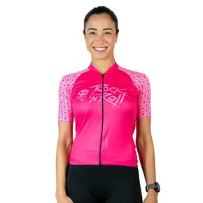 Camisa Ciclismo Bicicleta DaMatta Rock N Roll Rosa