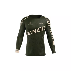 Camisa Enduro Infantil Personalizada Manga Longa DaMatta Team Verde