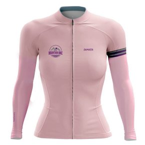 Camisa Ciclismo DaMatta Mountain Bike Manga Longa Feminina Rosa GG Camisa Ciclismo DaMatta Mountain Bike Manga Longa Feminina Rosa GG