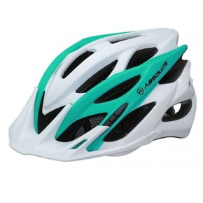 Capacete Ciclismo MTB Absolute Luna Branco/Verde Tamanho M