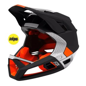 Capacete Fox Proframe Ciclismo Bike Vapor Bco/Verm/Preto