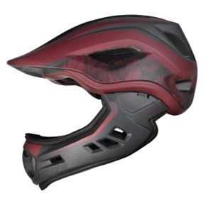 Capacete HighOne FullFace Fechado Bicicleta Ciclismo Vinho/Cinza