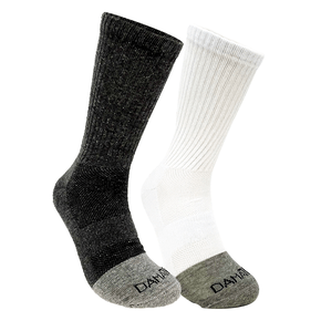 Kit 2 Pares Meia DaMatta Classic Algodão - Cinza e Branco