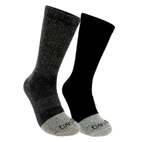 Kit 2 Pares Meia DaMatta Classic Algodão - Cinza e Preto