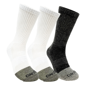 Kit 3 Pares Meia DaMatta Classic Algodão - Branco e Cinza