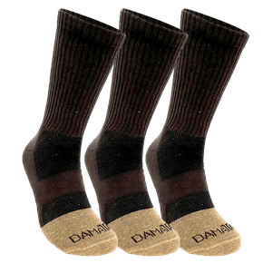 Kit 3 Pares Meia DaMatta Classic Algodão - Café