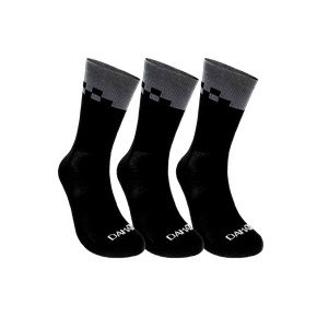 Kit 3 Pares Meia Race DaMatta Ciclismo Bicicleta Infantil - Cinza