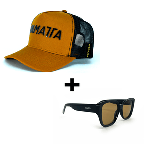 Kit Boné Truck Driver Mar + Óculos de Sol Pipa