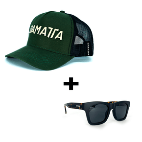 Kit Boné Truck Driver Vde + Óculos de Sol Waikiki