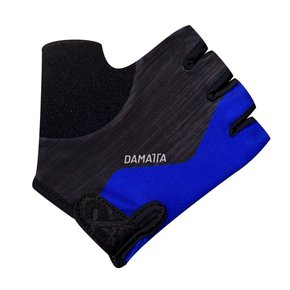 Luvas Infantil DaMatta Ciclismo Dedo Curto Azul/Preto
