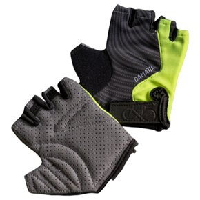 Luvas Infantil DaMatta Ciclismo Dedo Curto Amarelo/Preto