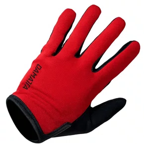 LUVA DE CICLISMO LONGA DAMATTA GRIP - VERMELHA