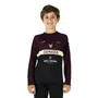 Camisa Bike Infantil Brasão Manga Longa - Vinho