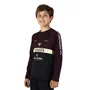 Camisa Bike Infantil Brasão Manga Longa - Vinho