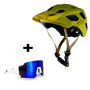 Kit Capacete Enduro Mos + Óculos Bike Perdidas Bco