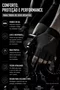 Luvas Flames DaMatta Gel Ciclismo Dedo Curto Preto